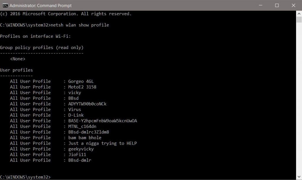 Find Wi-Fi passwords of all networks using CMD - 1-compressed