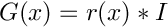 $ G(x) = r(x)*I $