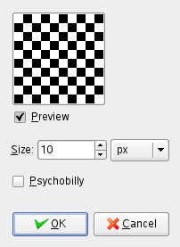 “Checkerboard (legacy)” filter options