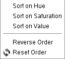 The “Rearrange Colormap” context menu