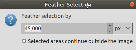 The “Feather Selection” dialog