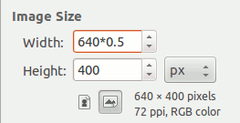 Math size entries