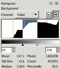 Dialog aspect after range fixing.