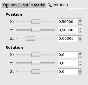 “Map Object” options (Orientation)