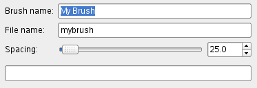 The “New Brush”dialog