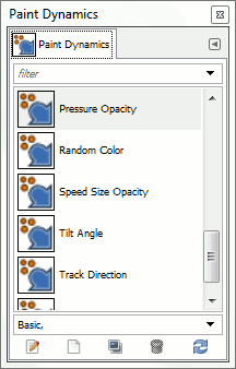 The Paint Dynamics Dialog