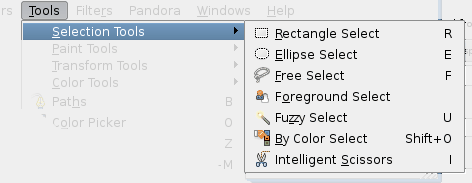 The Selection tools