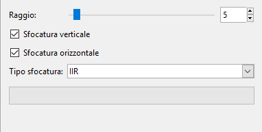 Opzioni del filtro «Sfocatura piastrellabile»