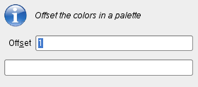 The “Offset Palette”dialog