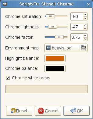 “Stencil Chrome” options