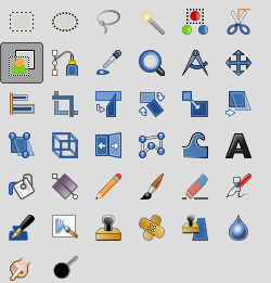 The “Foreground Select” tool in the Toolbox