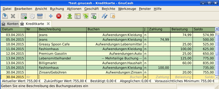 Zinsbelastung