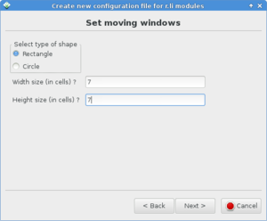 g.gui.rlisetup: Frame for defining rectangular moving window