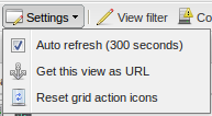 Icinga Web Reset icon view