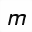 MATHEMATICAL SANS-SERIF BOLD ITALIC SMALL M