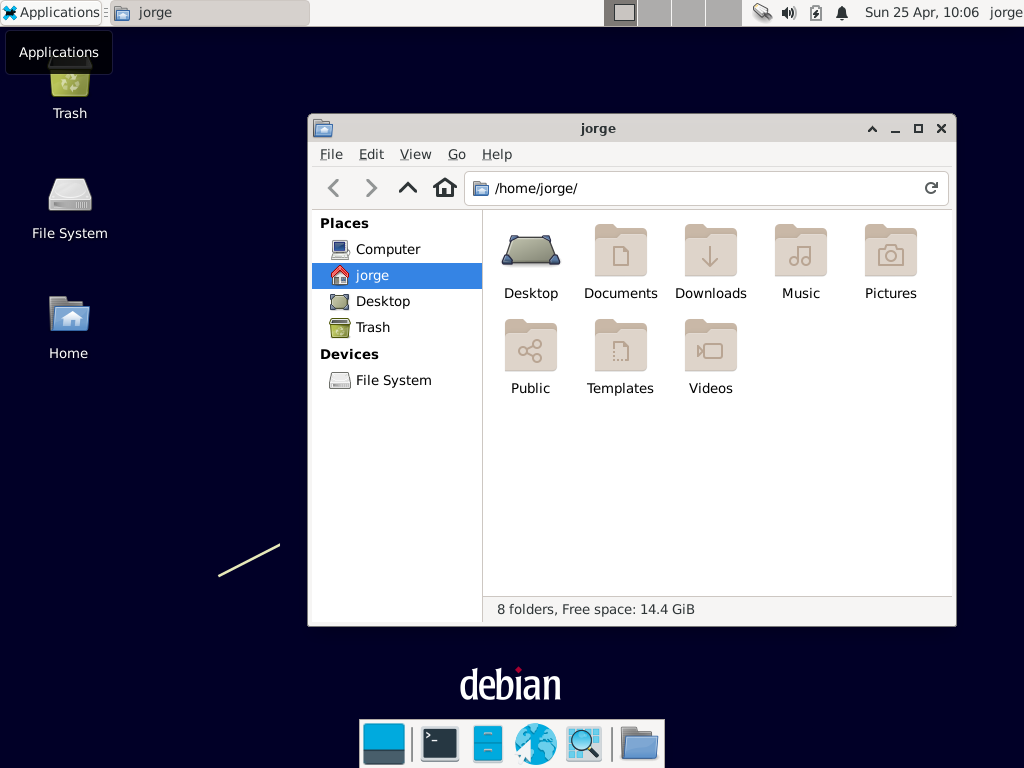 Xfce-skrivbordet