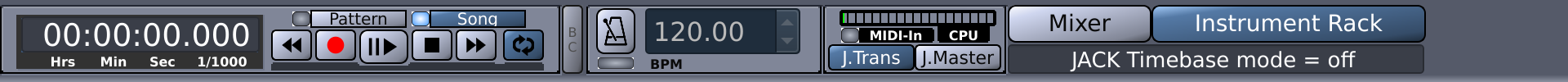 The Main Toolbar