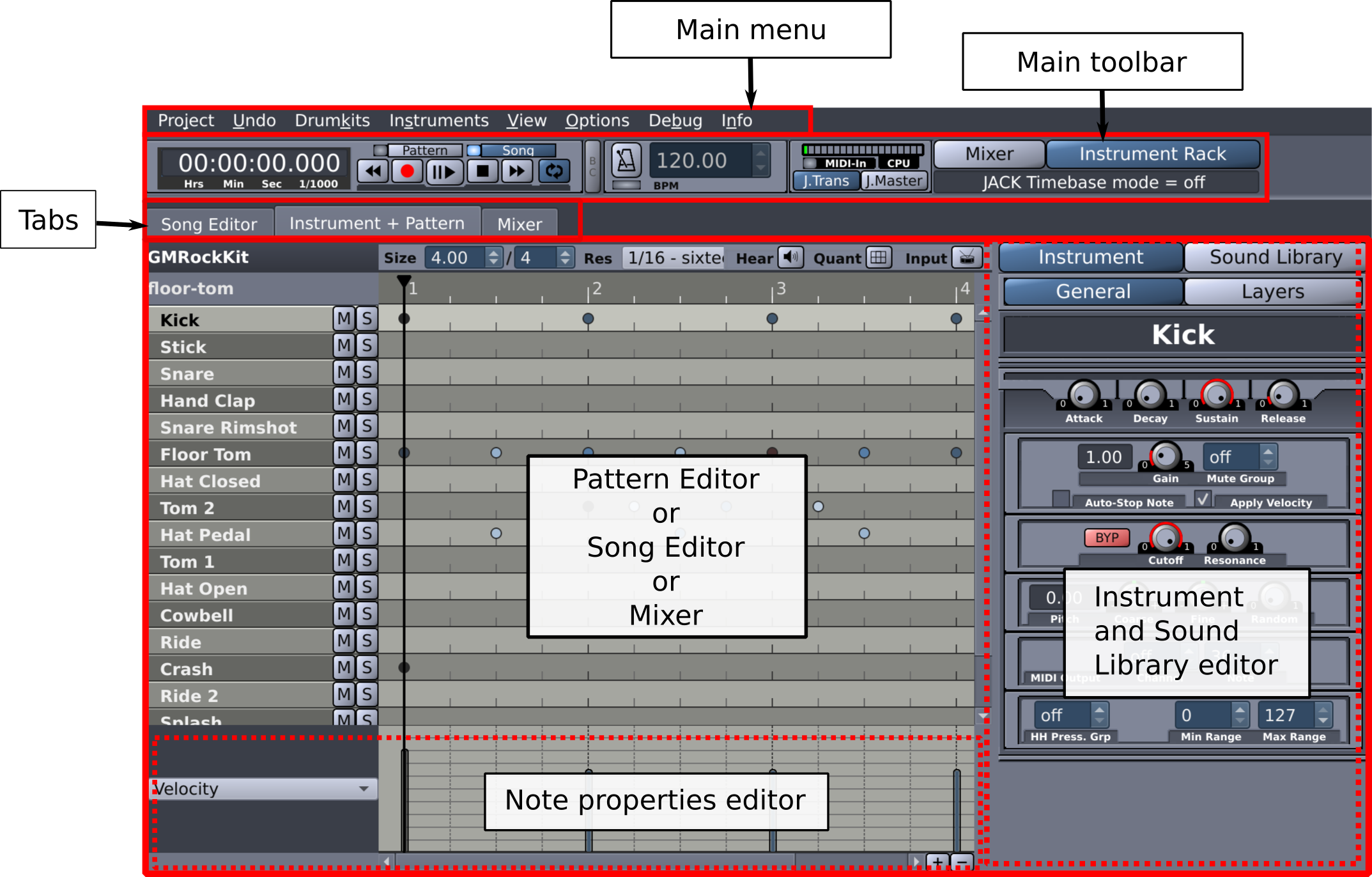 The Main UI in Tabbed mode