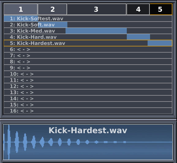 The Layer Section of the Instrument Editor